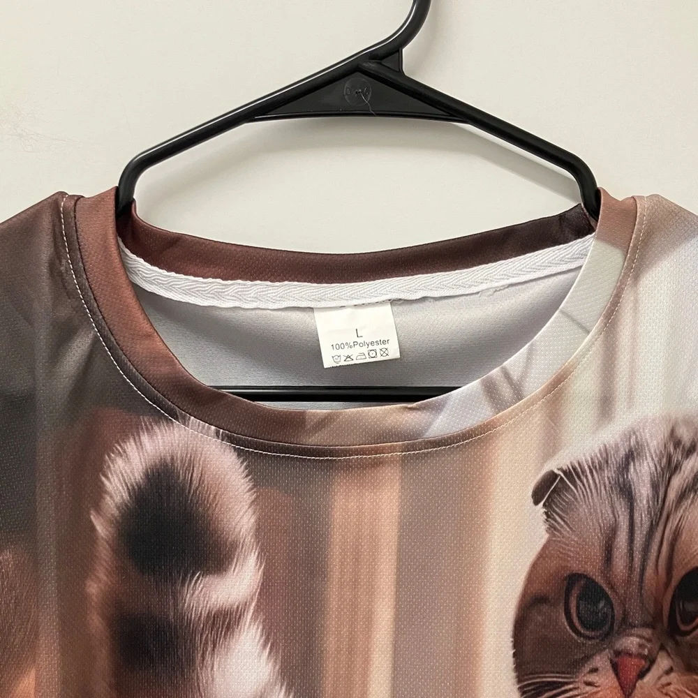 NWT Men's Cat and Dog Ninja Graphic T-Shirt, Short Sleeve, Various Sizes